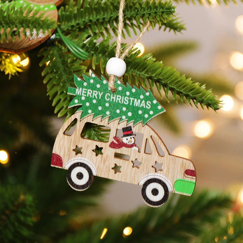 Chritmas Santa Snowman Hanging Crafts Tree Pendants Decoration for Home