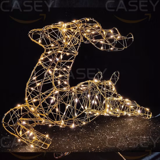 Estatueta ao ar livre Decorações internas Figura de rena de Natal