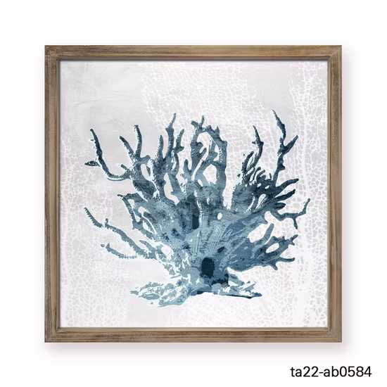 Moldura de madeira maciça vintage personalizada Offshort Reef Wall Sign Home Decor
