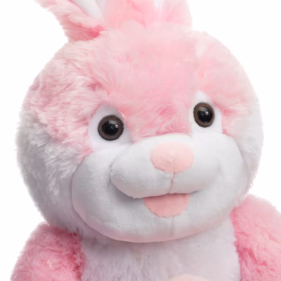 35cm Soft Pink Plush Rabbit Toy Bunny Bichos de pelúcia com ovo de Páscoa